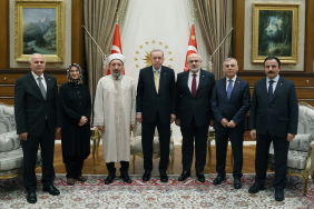 Cumhurbaşkanı Erdoğan, Diyanet İşleri Başkanı Safi Arpaguş ve Heyetini Kabul Etti