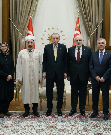 Cumhurbaşkanı Erdoğan, Diyanet İşleri Başkanı Safi Arpaguş ve Heyetini Kabul Etti