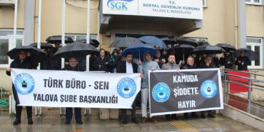 TÜRK BÜRO-SEN’DEN SGK’DAKİ SİLAHLI SALDIRIYA SERT TEPKİ: “MEMURUN CAN GÜVENLİĞİ ARTIK ERTELENEMEZ”