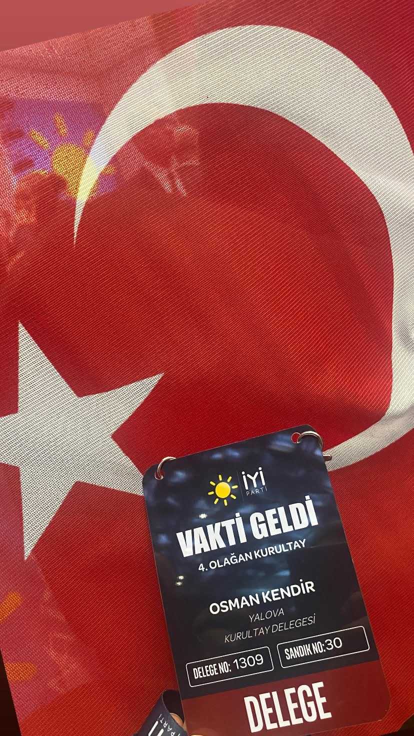 İYİ Parti Yalova İl Başkanı Osman Kendir’den Kurultay Sonrası Birlik ve Mücadele Mesajı