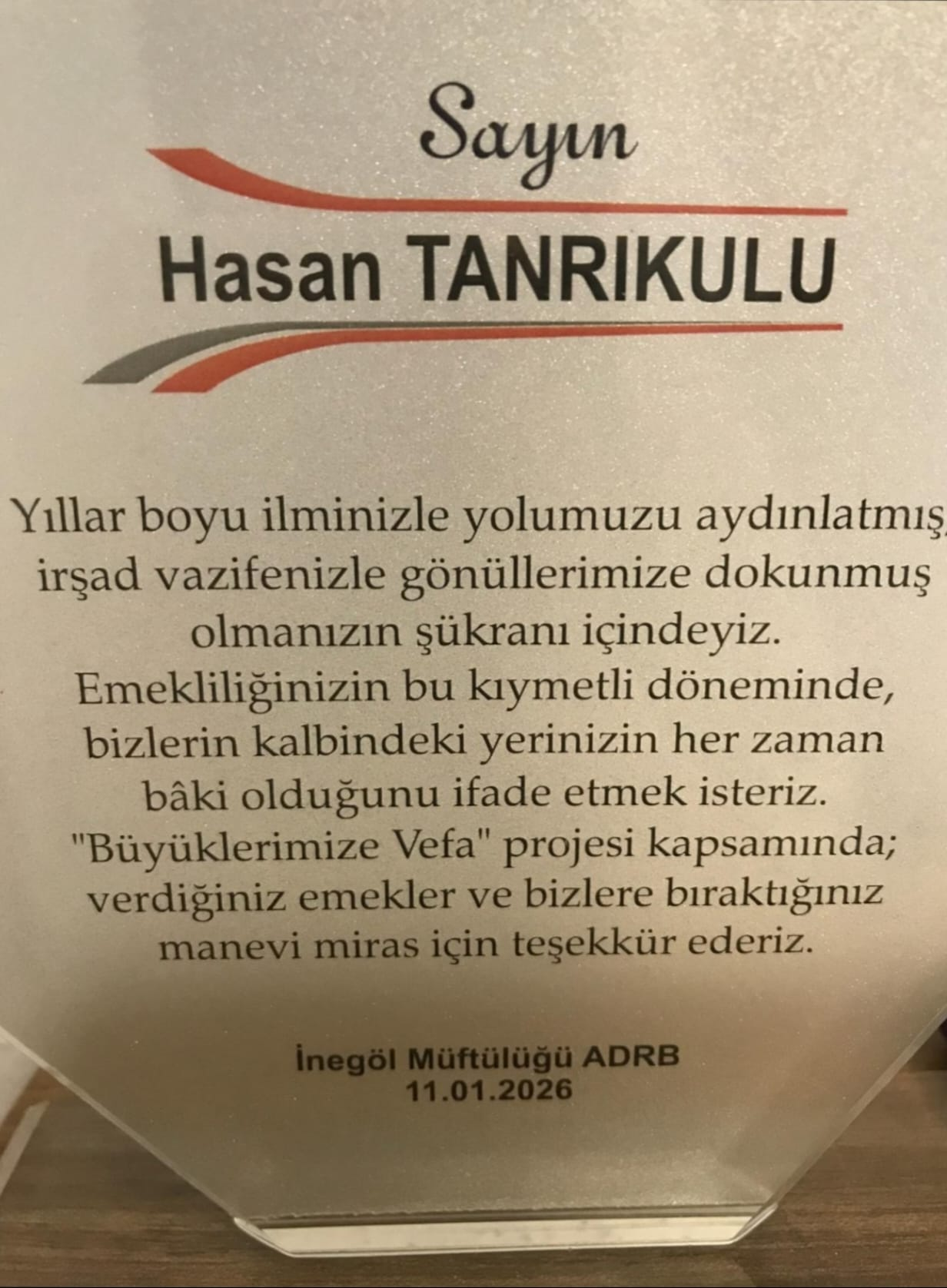 Yalova İl Müftüsü İlyas Yılmaztürk’ten Ahde Vefanın En Güzel Örneği