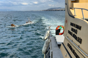 Denizde Seyir Güvenliğini Tehdit Eden Yüzen Ağaç Ekiplerce Kıyıya Çekildi