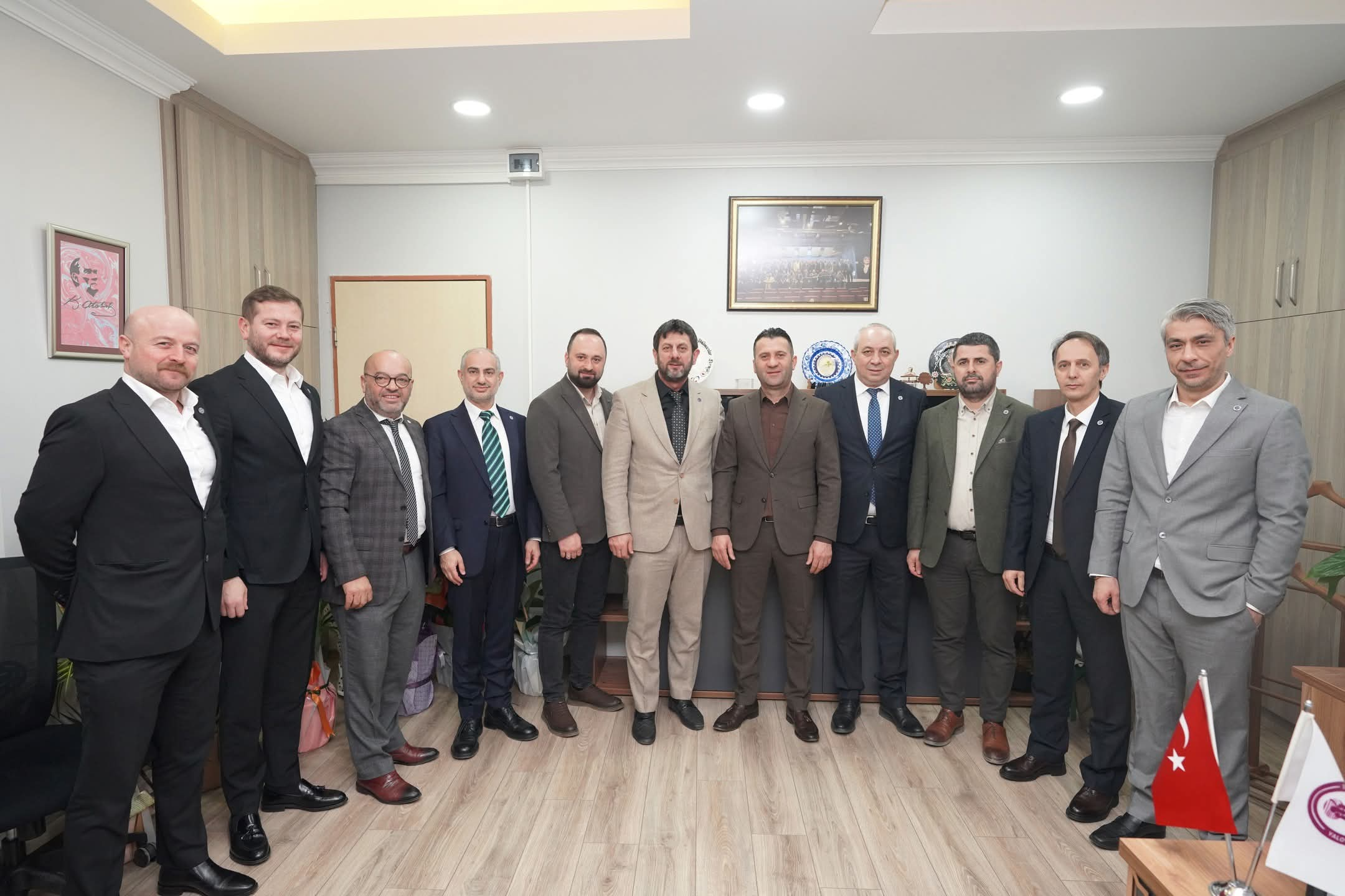 YTSO’dan Yalova Esnaf ve Sanatkârlar Odası Başkanı Aydın Kacir’e Hayırlı Olsun Ziyareti