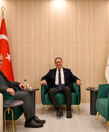 BAŞKAN GÜREL’DEN VALİ USTA’YA HAYIRLI OLSUN ZİYARETİ