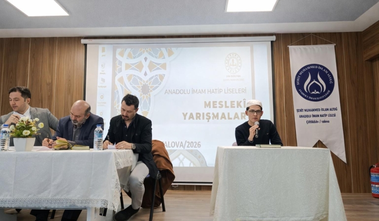 Yalova’da İmam Hatip Liseleri Mesleki Yarışmaları İl Finali Coşkuyla Gerçekleştirildi