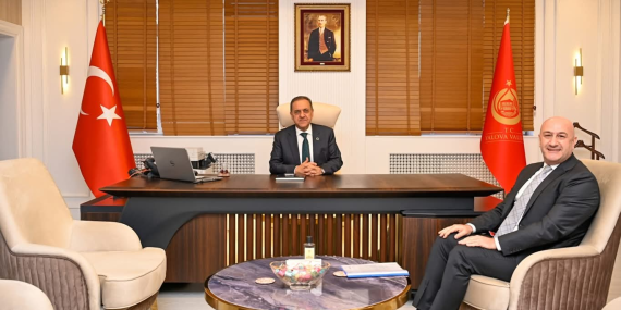 Marmaragaz Yalova İl Müdürü Fatih Er’den Vali Dr. Ahmet Hamdi Usta’ya Hayırlı Olsun Ziyareti