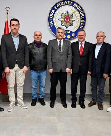 Yalova Tokatlılar Derneği’nden Emniyet Müdürü Yılmaz Delen’e Hayırlı Olsun Ziyareti
