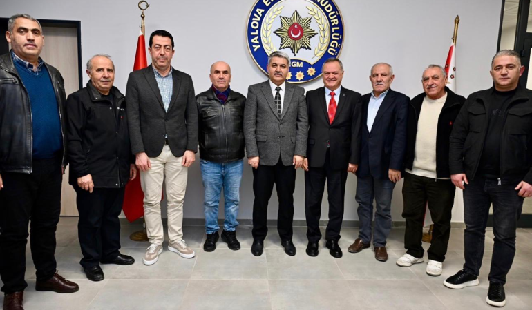 Yalova Tokatlılar Derneği’nden Emniyet Müdürü Yılmaz Delen’e Hayırlı Olsun Ziyareti