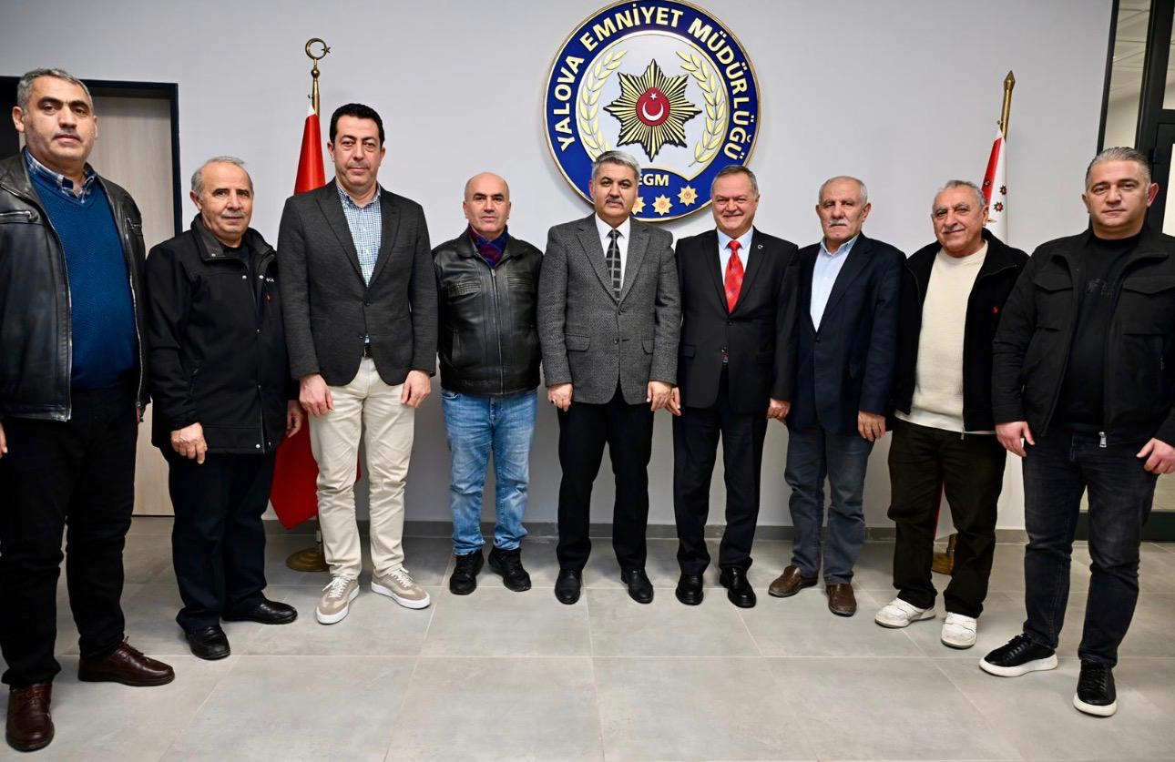 Yalova Tokatlılar Derneği’nden Emniyet Müdürü Yılmaz Delen’e Hayırlı Olsun Ziyareti