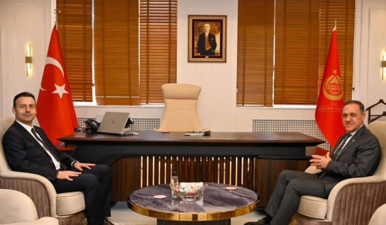 UEDAŞ ve YTSO Heyetinden Yalova Valisi Dr. Ahmet Hamdi Usta’ya Hayırlı Olsun Ziyareti