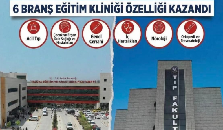 Yalova’da Kliniklerde Asistan Eğitimi Resmen Başlıyor