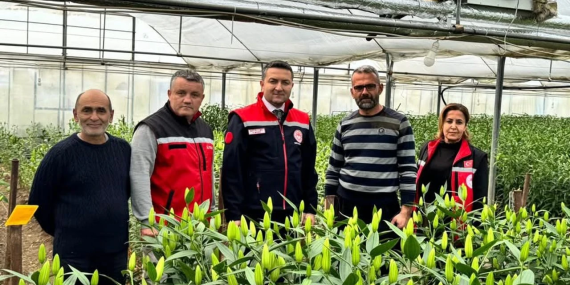 Sevgililer Günü Öncesi Yalova’da Çiçek Üreticilerine Moral Ziyareti