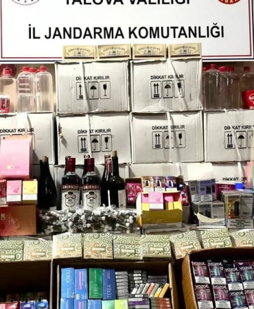 Yalova’da Kaçak Alkol ve Tütün Operasyonu: 795 Litre Etil Alkol Ele Geçirildi