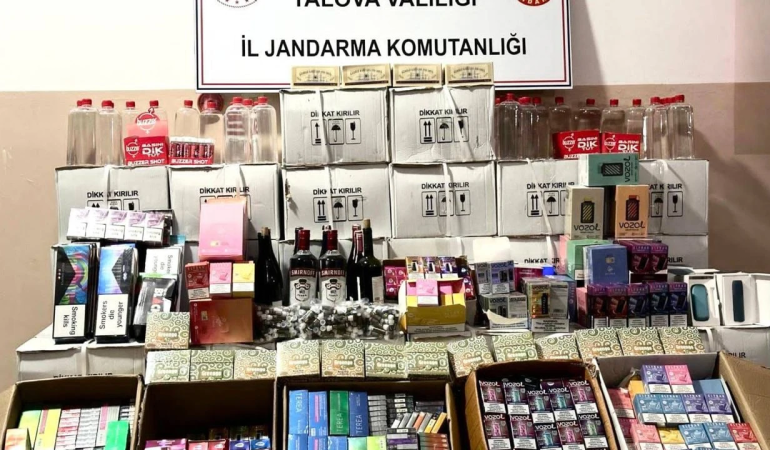Yalova’da Kaçak Alkol ve Tütün Operasyonu: 795 Litre Etil Alkol Ele Geçirildi