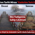 Yalova’nın Tarihi Mirası Alarm Veriyor: Yürüyen Köşk İskelesi Bakımsızlığa Terk Edildi