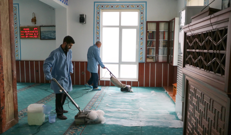 ÇİFTLİKKÖY’DE CAMİLER RAMAZAN’A HAZIR