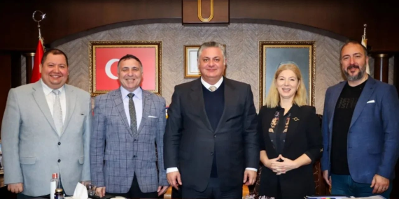 Yalova Gazeteciler Cemiyeti’nden Başkan Mehmet Gürel’e Ziyaret