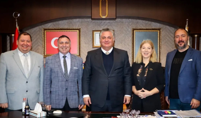 Yalova Gazeteciler Cemiyeti’nden Başkan Mehmet Gürel’e Ziyaret