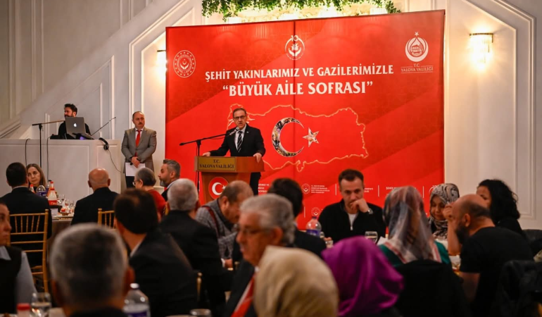 Yalova’da “Büyük Aile Sofrası”: Şehit Aileleri ve Gazilerle Anlamlı İftar Buluşması