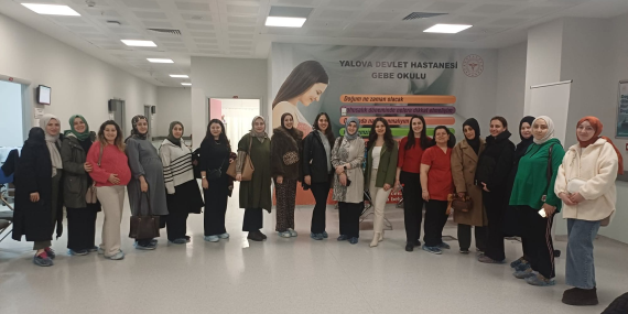 Yalova Eğitim ve Araştırma Hastanesi Gebe Okulu’nda 3. Tur Eğitim Programı Tamamlandı