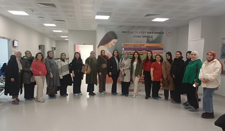 Yalova Eğitim ve Araştırma Hastanesi Gebe Okulu’nda 3. Tur Eğitim Programı Tamamlandı