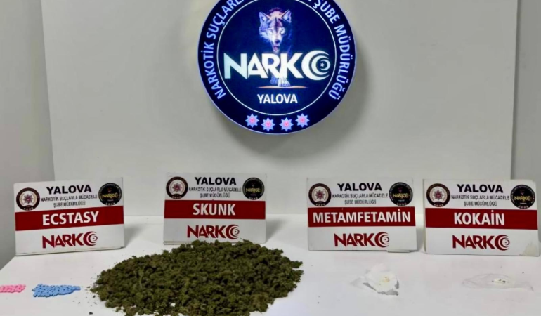 Yalova’da Narkotik Operasyonu: 576 Gram Uyuşturucu, 81 Hap ve Hassas Terazi Ele Geçirildi