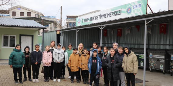 Çiftlikköy Sıfır Atık Tesisi'ne Kaytazdereli Öğrencilerden Ziyaret