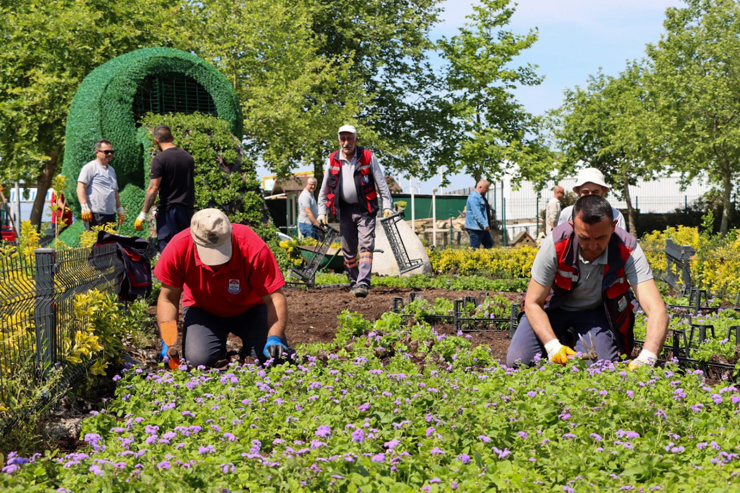 PARK VE BAHÇELER BİRİMİ YIL BOYUNCA 624 BİN METREKARE ALANDA ÇALIŞMA YÜRÜTTÜ