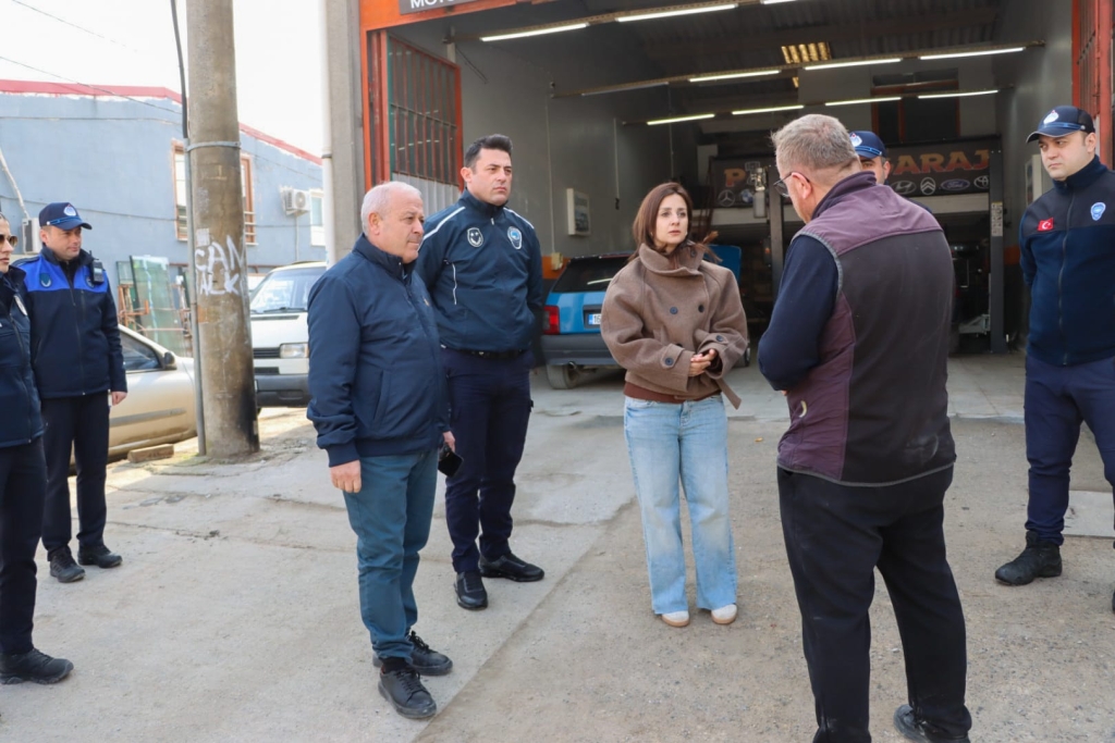 SANAYİ ESNAFI ZİYARET EDİLDİ, ATIK YÖNETİMİ KONUSUNDA BİLGİLENDİRME YAPILDI