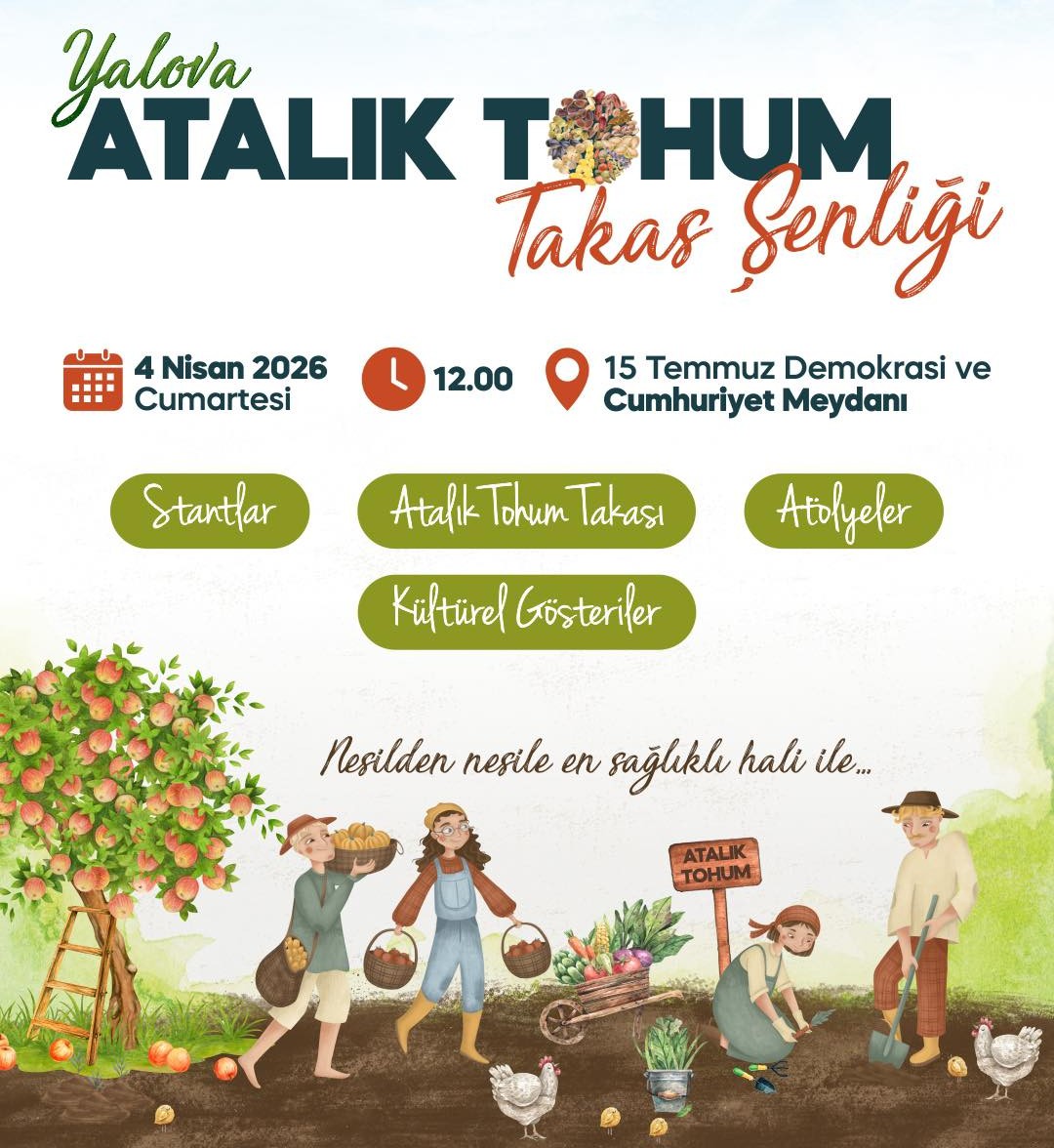 YALOVA ATALIK TOHUM TAKAS ŞENLİĞİ İÇİN GERİ SAYIM BAŞLADI