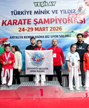ÇİFTLİKKÖY KARATECİSİ 9 YAŞINDAKİ İKRA 2. KEZ TÜRKİYE ŞAMPİYONU