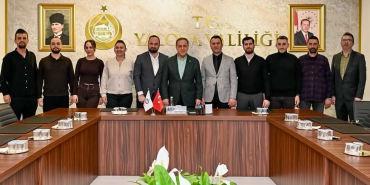 Yalova Esnaf ve Sanatkârlar Odası’ndan Dr. Ahmet Hamdi Usta’ya Hayırlı Olsun Ziyareti