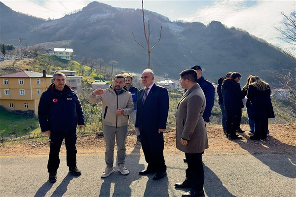 Ordu’da Heyelan Alarmı: Vali Muammer Erol Sahada İncelemelerde Bulundu