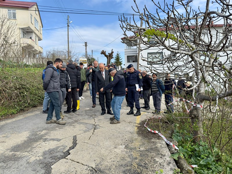 Ordu’da Heyelan Alarmı: Vali Muammer Erol Sahada İncelemelerde Bulundu