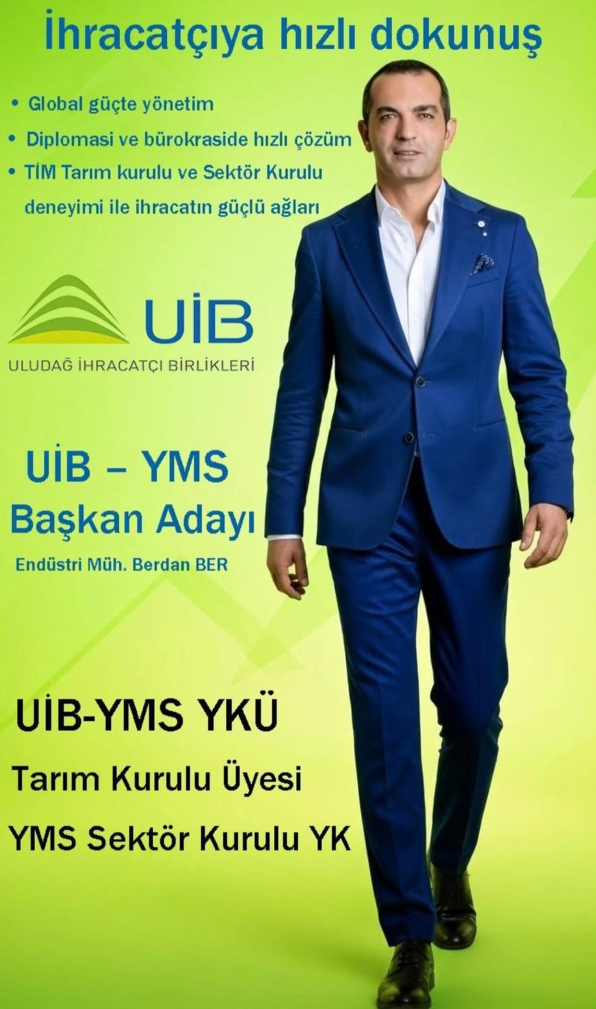 Uludağ Yaş Meyve Sebze İhracatçıları Birliği’nde Başkanlık Yarışı: Berdan Ber’den “Katılımcı ve Güçlü İhracat” Vizyonu