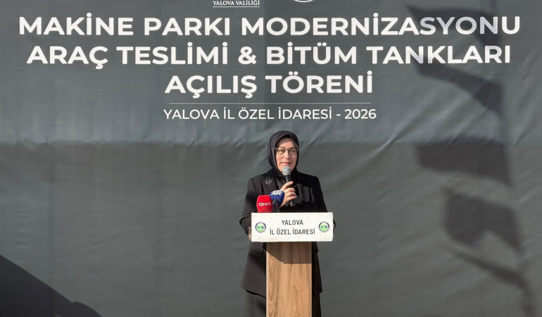 Yalova’da İl Özel İdaresi Araç Teslim Töreni ve Bitüm Tankları Yatırımı Hizmete Açıldı