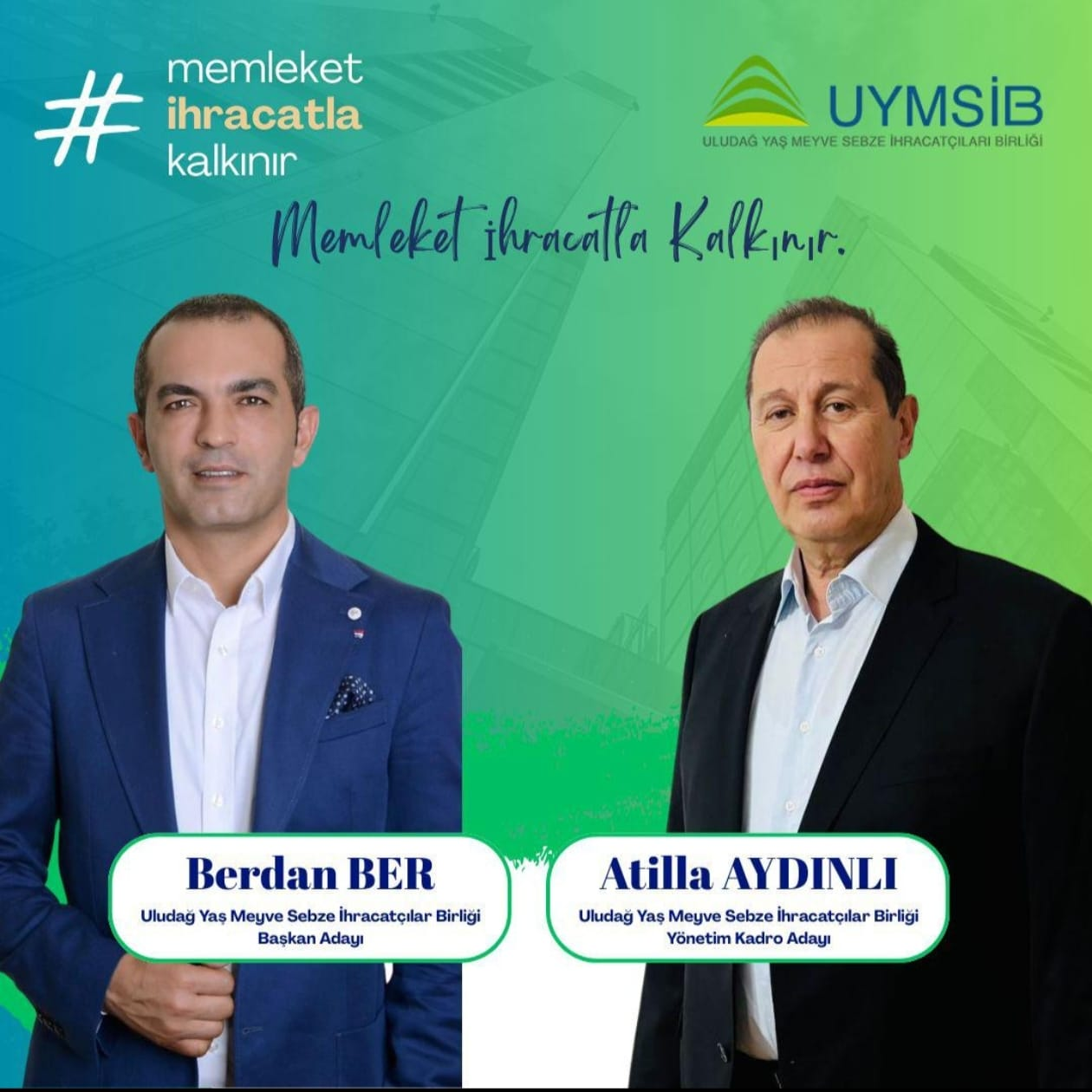 Uludağ Yaş Meyve Sebze İhracatçıları Birliği’nde Seçim Gündemi: Berdan Ber’den “Memleket İhracatla Kalkınır” Vurgusu