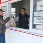 ÇİFTLİKKÖY’DE HALK PİDE’YE YOĞUN İLGİ