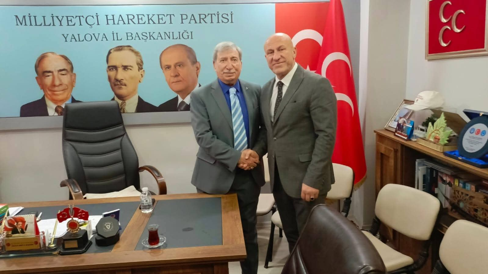 Türkiye Kamu-Sen Yalova’dan MHP İl Teşkilatına Bayram Ziyareti