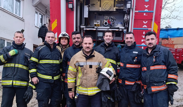 YALOVA İTFAİYESİ BAYRAMDA GÖREV BAŞINDAYDI