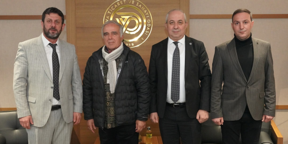 Saral İnşaat Yetkilisi Emre Saral ve İş İnsanı Zeki Saral’dan YTSO’ya Ziyaret