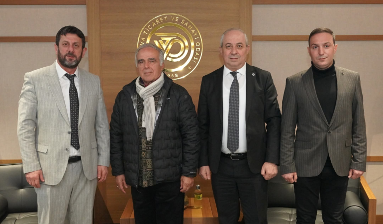 Saral İnşaat Yetkilisi Emre Saral ve İş İnsanı Zeki Saral’dan YTSO’ya Ziyaret