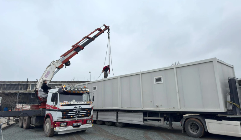 ÇİFTLİKKÖY BELEDİYESİ AFET LOJİSTİK MERKEZİ KURULUYOR