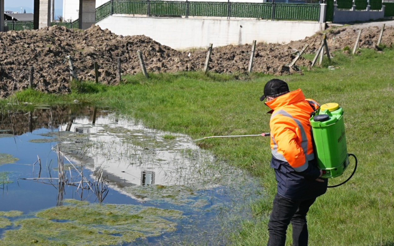 SİVRİSİNEK VE KARASİNEKLERLE MÜCADELE ARALIKSIZ SÜRÜYOR