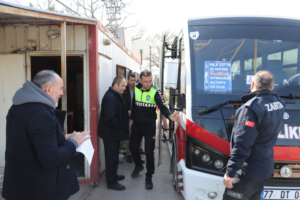 ÇİFTLİKKÖY ZABITASINDAN TOPLU TAŞIMAYA SIKI DENETİM