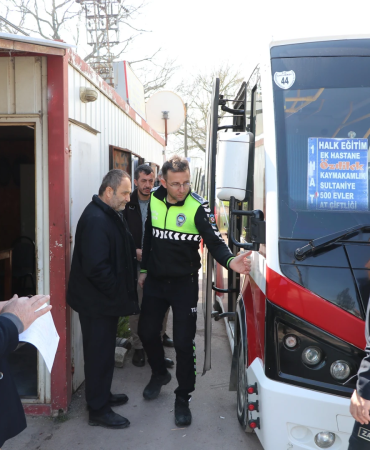 ÇİFTLİKKÖY ZABITASINDAN TOPLU TAŞIMAYA SIKI DENETİM