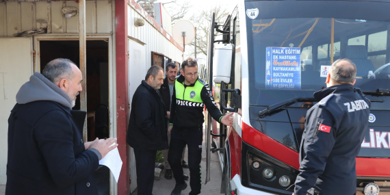 ÇİFTLİKKÖY ZABITASINDAN TOPLU TAŞIMAYA SIKI DENETİM