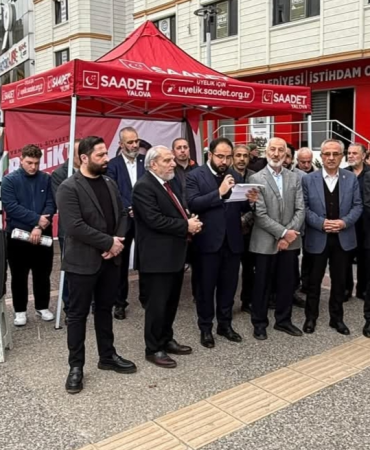 Saadet Partisi Yalova’dan Güçlü Mesaj: “Zalime Lanet, Mazluma Destek”
