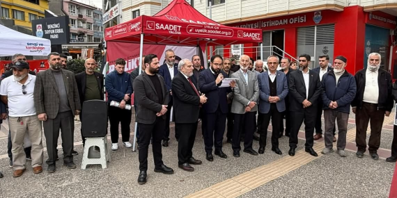 Saadet Partisi Yalova’dan Güçlü Mesaj: “Zalime Lanet, Mazluma Destek”