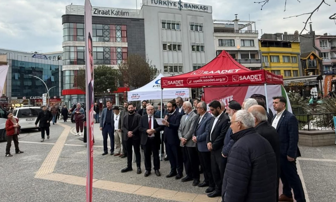 Saadet Partisi Yalova’dan Güçlü Mesaj: “Zalime Lanet, Mazluma Destek” 4 Saadet Partisi Yalova’dan Güçlü Mesaj: “Zalime Lanet, Mazluma Destek”